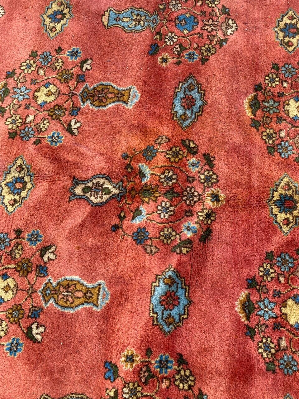 Large handmade vintage carpet Transylvania 198x298 cm