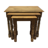 Set of 3 nesting rustic tables