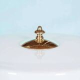 Vintage brass table lamp in Hollywood Regency style from the 50s/60s.