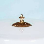 Vintage brass table lamp in Hollywood Regency style from the 50s/60s.