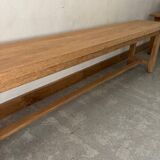 Raw oak bench