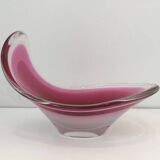 Freeform colored crystal bowl