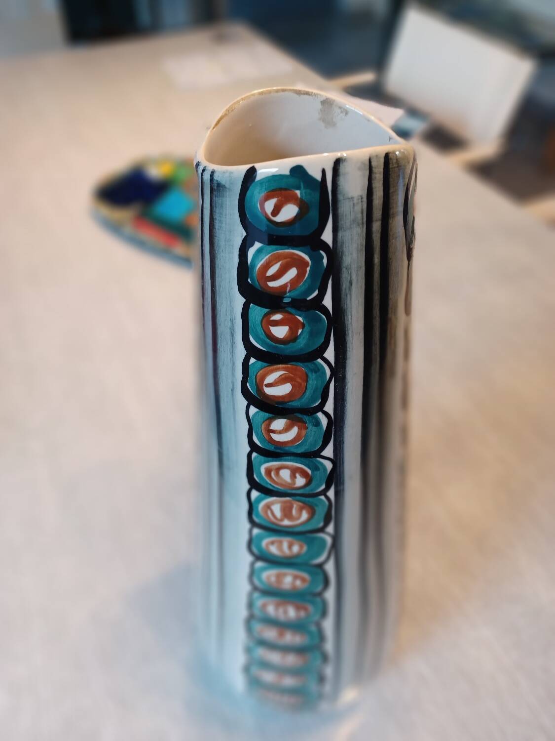 Large Polish Boleslawiec vase