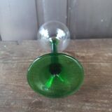 Vintage green-stemmed Alsace wine glasses