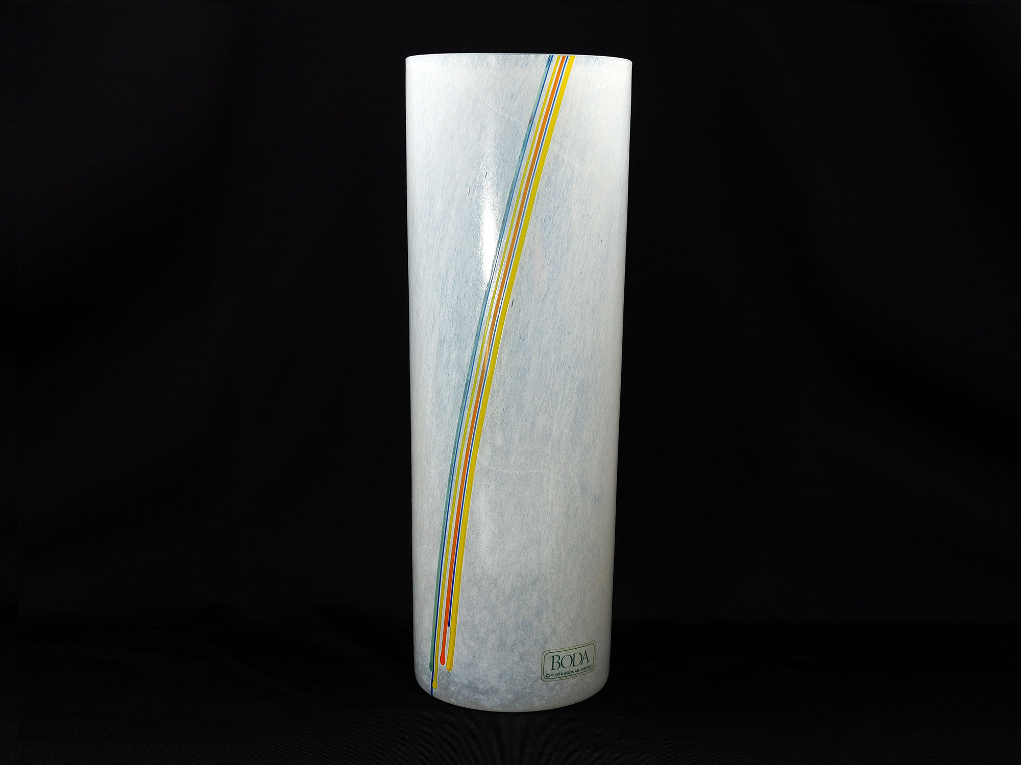 Bertil Vallien for Kosta Boda Vase Rainbow Art Glass