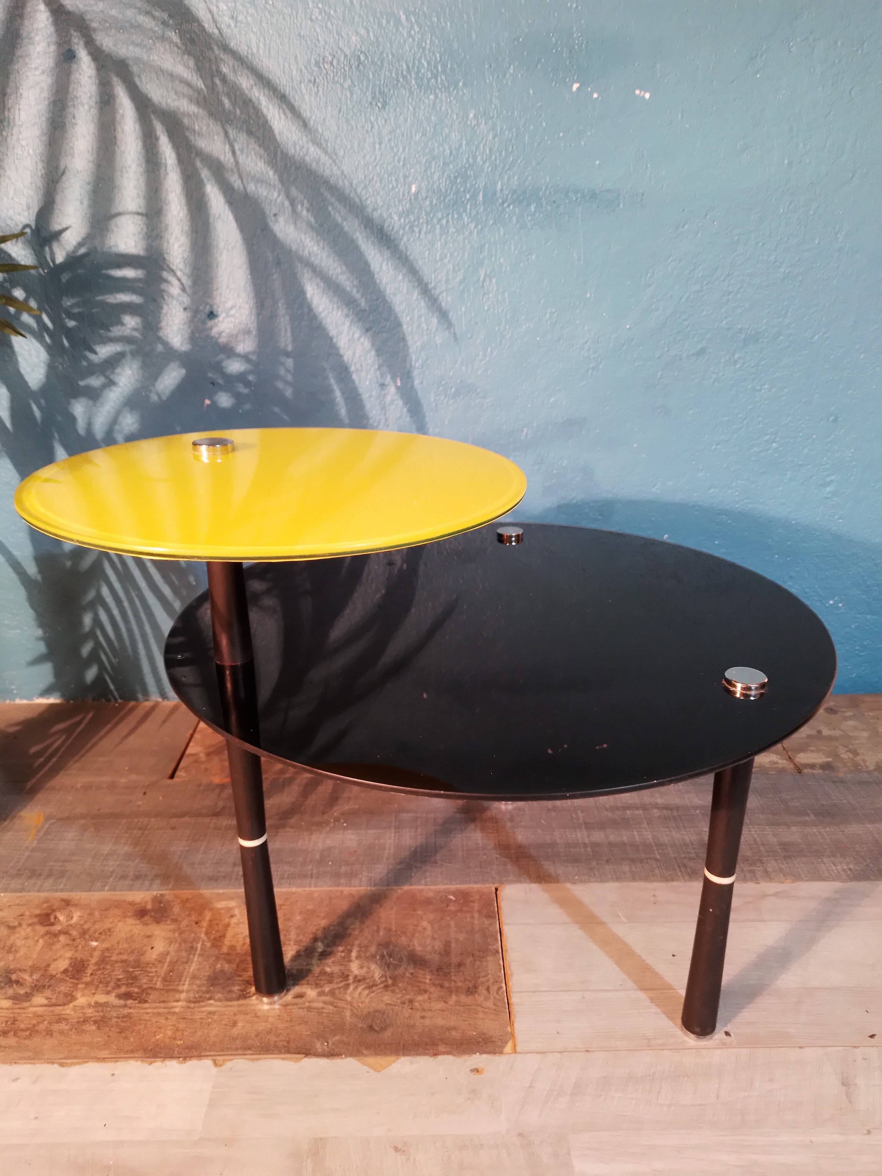 Double tray coffee table 1990s