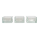 Set of 3 vide poche glass containers by Le Corbusier and Perriand for Lumax