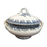 Soup pot in Sarreguemines earthenware model "Florine"