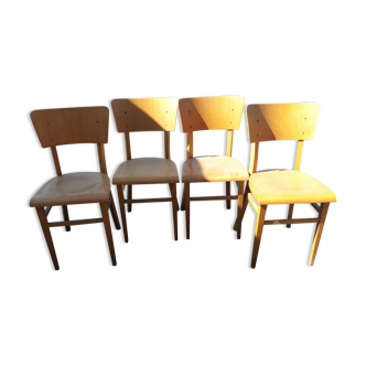 4 chairs Thonet 1950