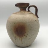 Pyrite stoneware ball pitcher signed Jean-Pierre Prudhomme