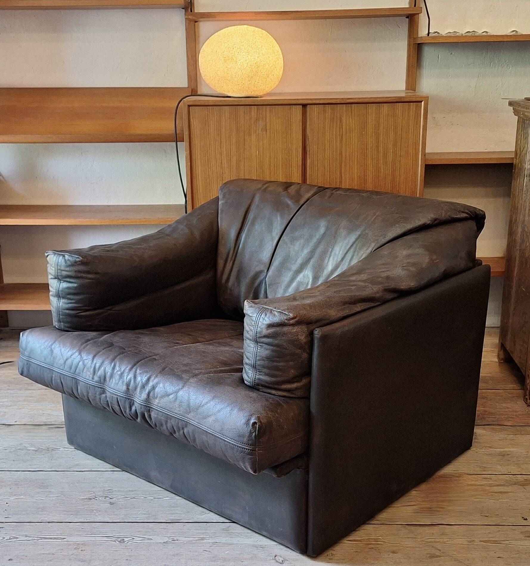 Niels Eilersen lounge chair in leather, 1960s