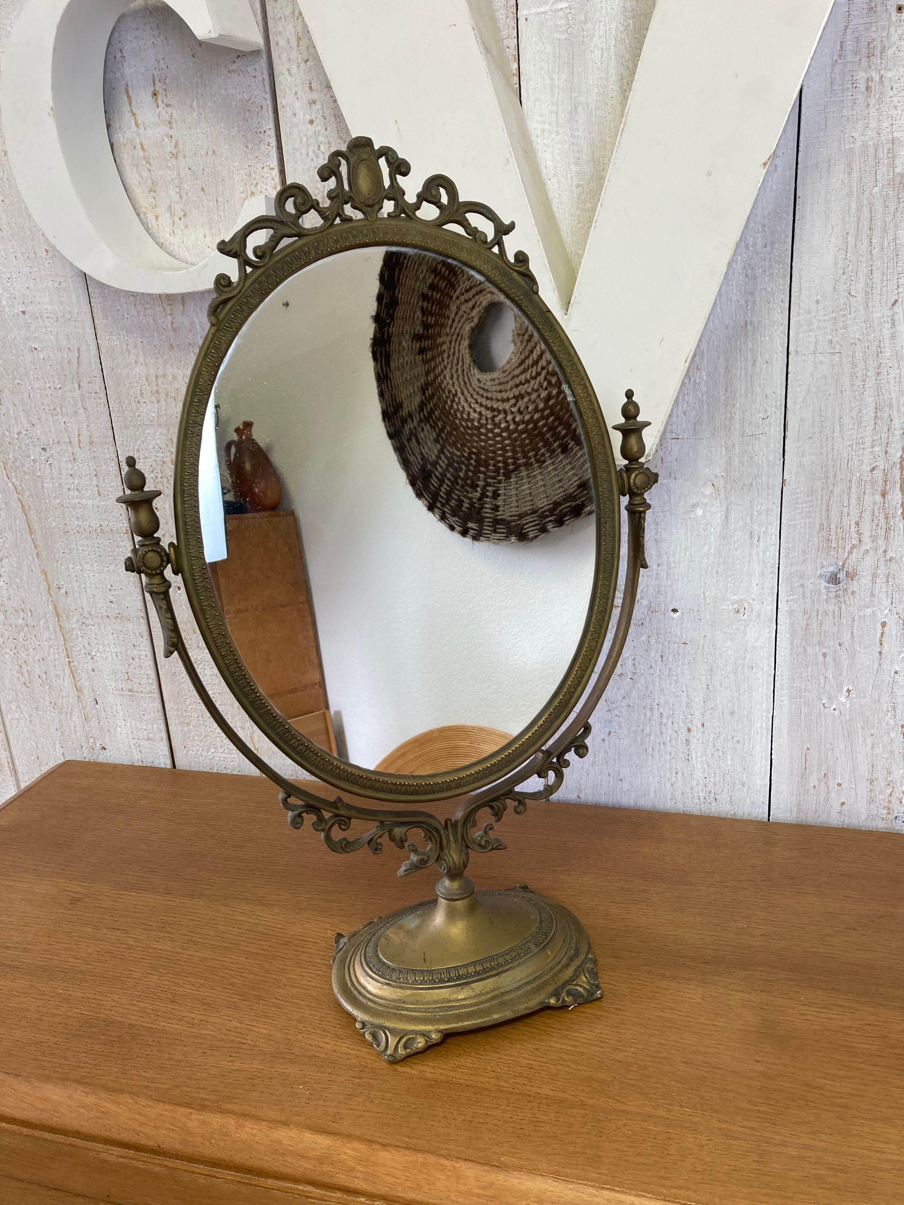 Miroir ancien doré