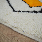 Handmade moroccan berber carpet 255 x 156 cm