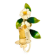 Applique fleur tôle  vintage Italy 1960