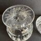 1547 Bohemian Crystal - Sugar or foot candy - Modern mid-century - Cut crystal