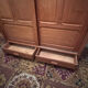 Large solid oak wardrobe – 2 sliding doors – 2