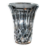 Vase en cristal taillé signé "Cristal St Louis France" H20