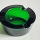 ASH TRAY Green Glass Vintage