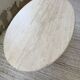 Travertine dining table 1970 Italy Tobia Scarpa
