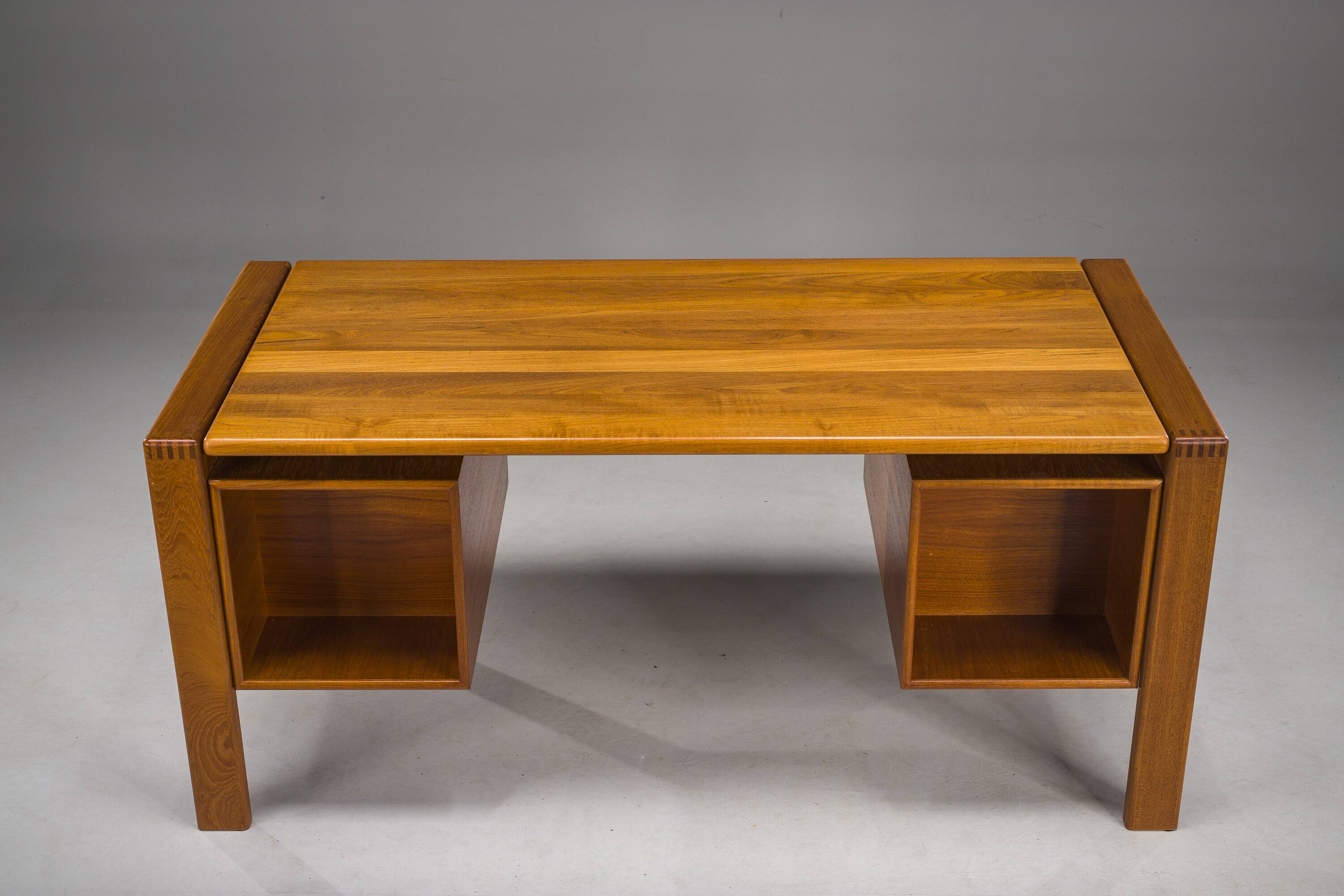 Mid-Century Teak Freestanding Desk from GV Møbler, 1960s