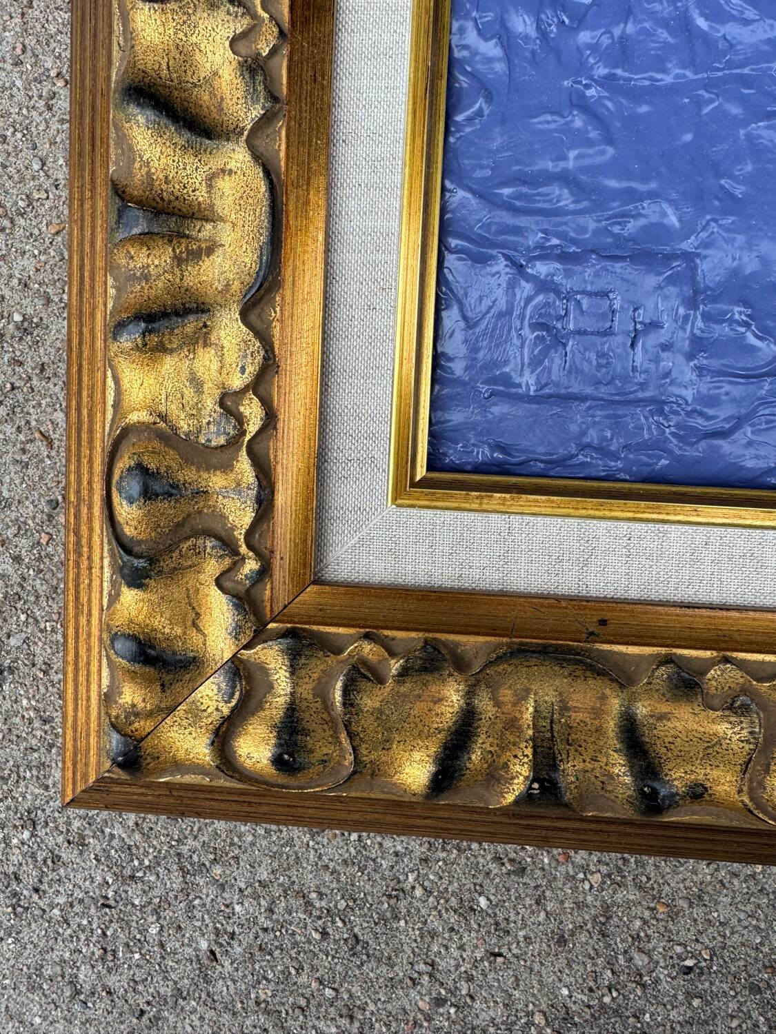 Modernist oil painting on canvas