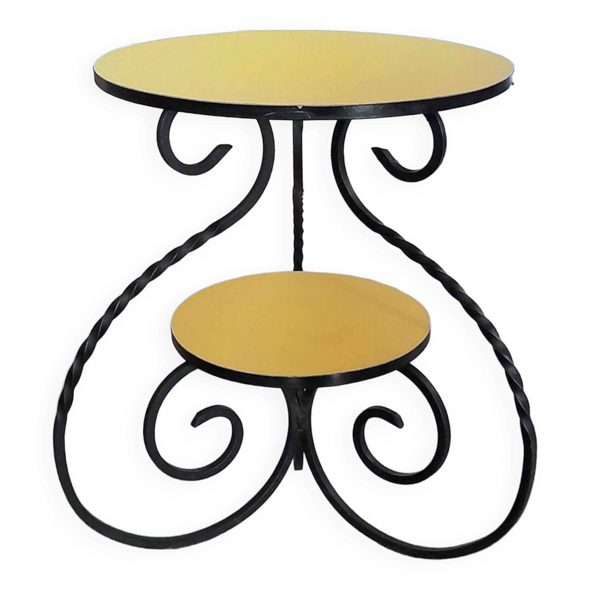 Wrought iron plant holder 60s