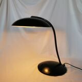 Mushroom lamp in black lacquered steel model Z290, Veneta Lumi, Italy, 1980
