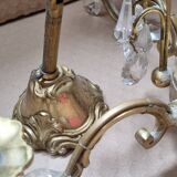 Lustre vintage laiton avec pampilles