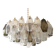 Chandelier in Murano glass