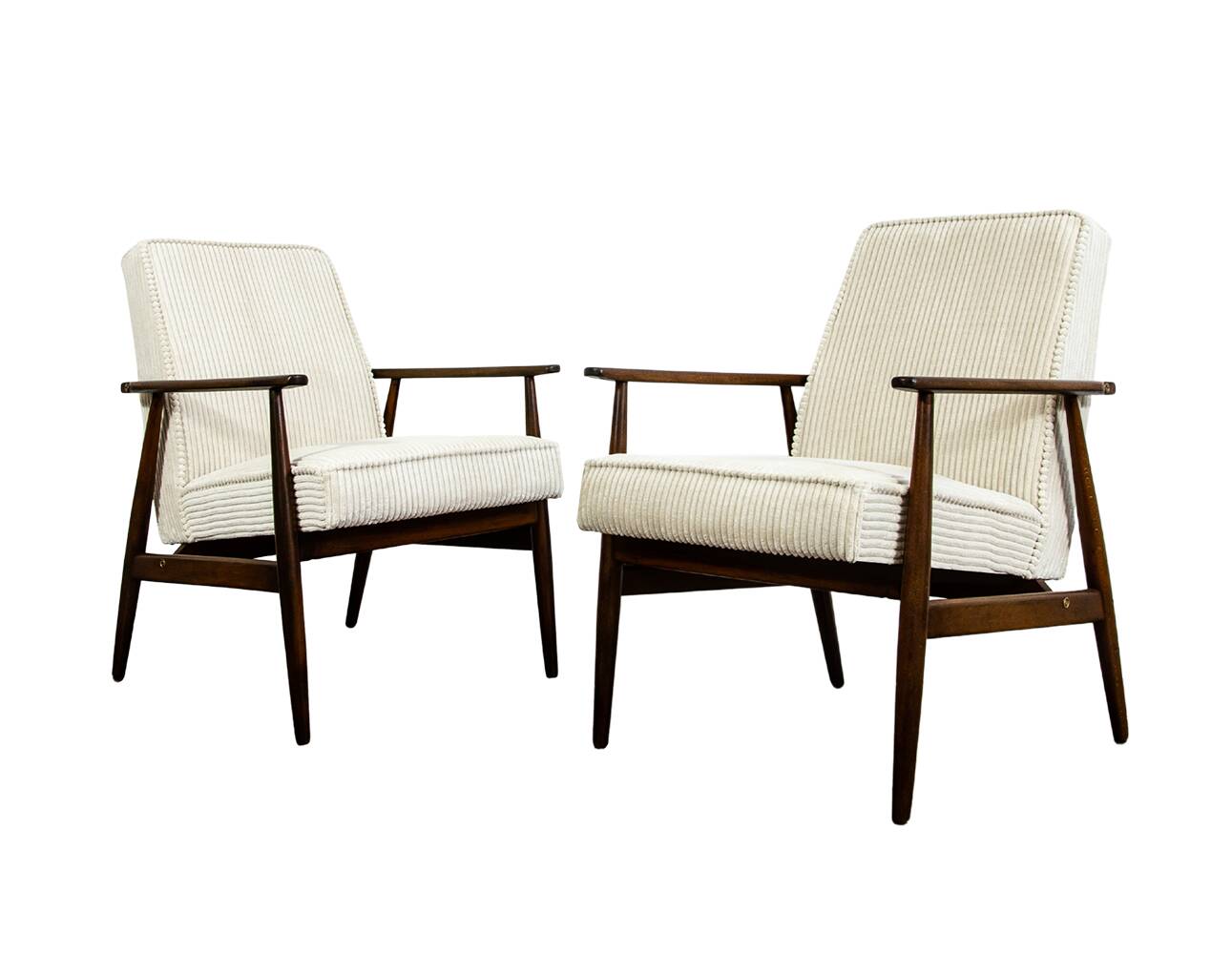 Vintage Armchairs Designed By H. Lis, Poland, 1960's, Set Of 2