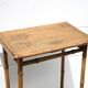 Bamboo and woven wicker table, vintage bamboo console, side table