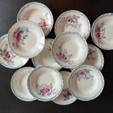 12 plates Digoin Sarreguemines Olga