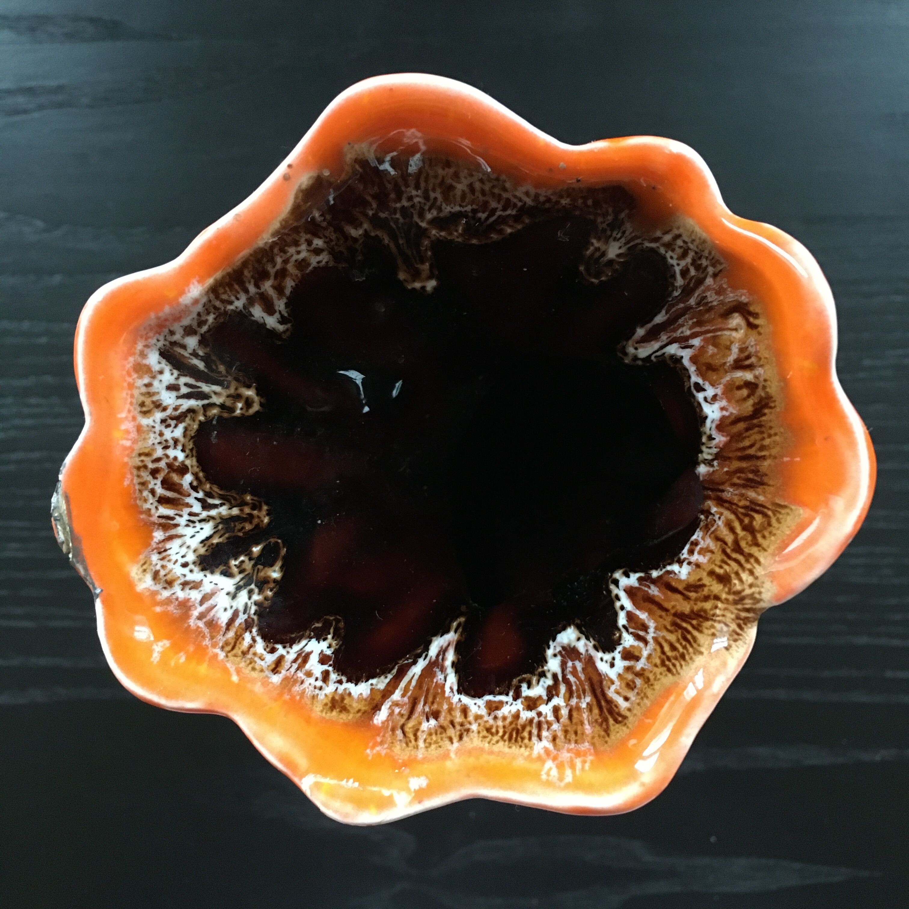 Valauris style hand vase