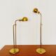 1970s adjustable BOLA brass floor or table lamp by Florian Schulz