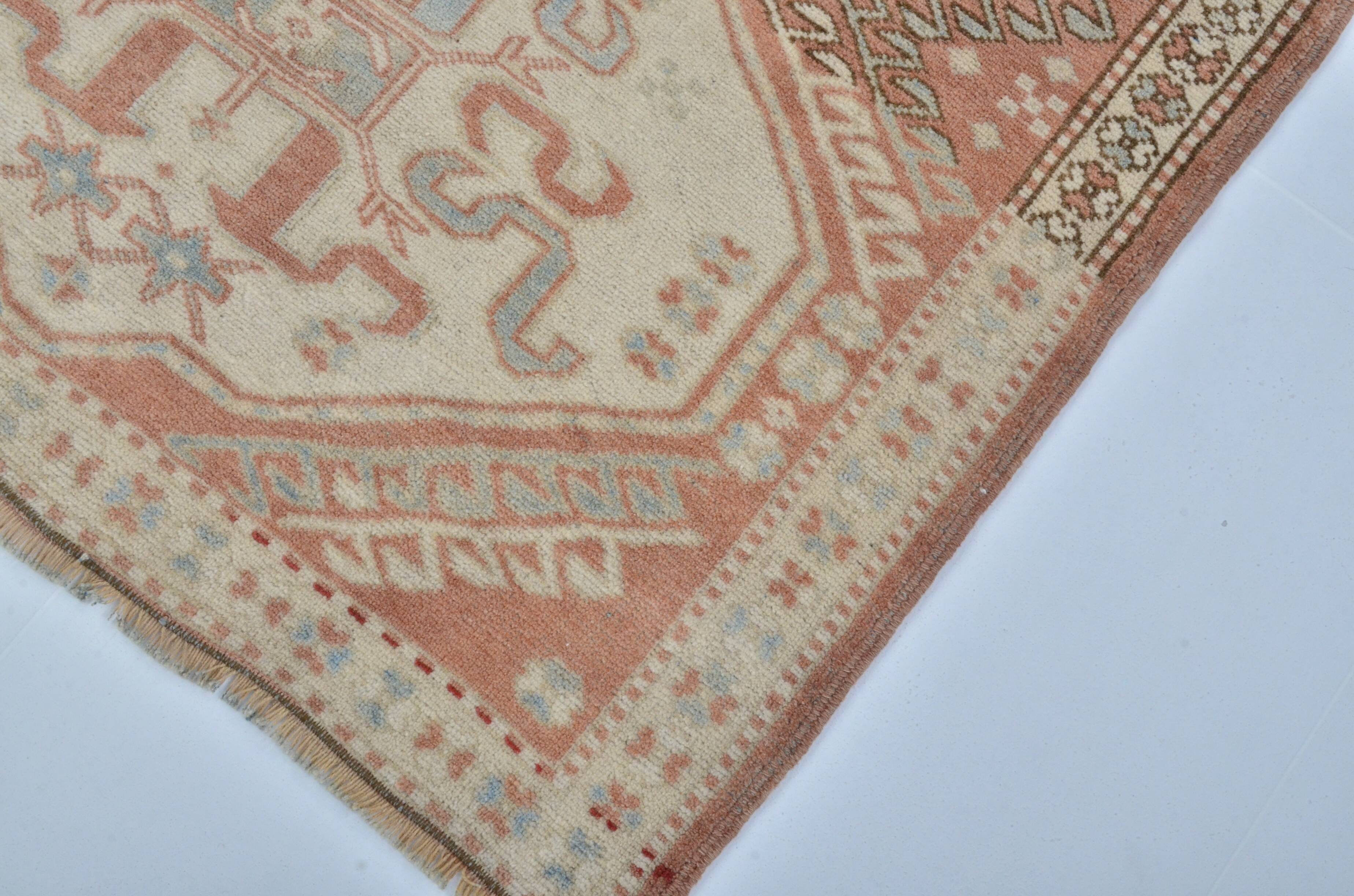 Small Oushak Turkish Tribal Carpet sku 3564