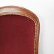 Burgundy Voltaire armchair
