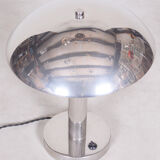 Silver Art Deco Table Lamp - 1930s Czechia