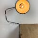 Lampe de bureau industrielle marron, années 1970