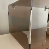 M. Dumas plexiglass and chrome shelf locker