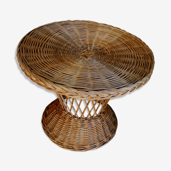 Rattan coffee table