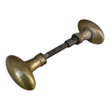 Antique gilded brass door handle
