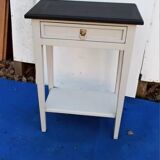 Painted wooden side table