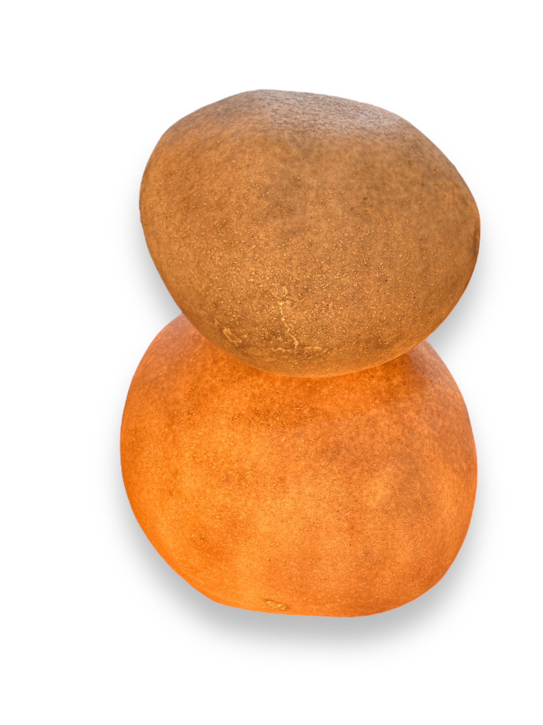 Lamp andré cazenave lamps pebbles pebble stone model "dora" circa 1970