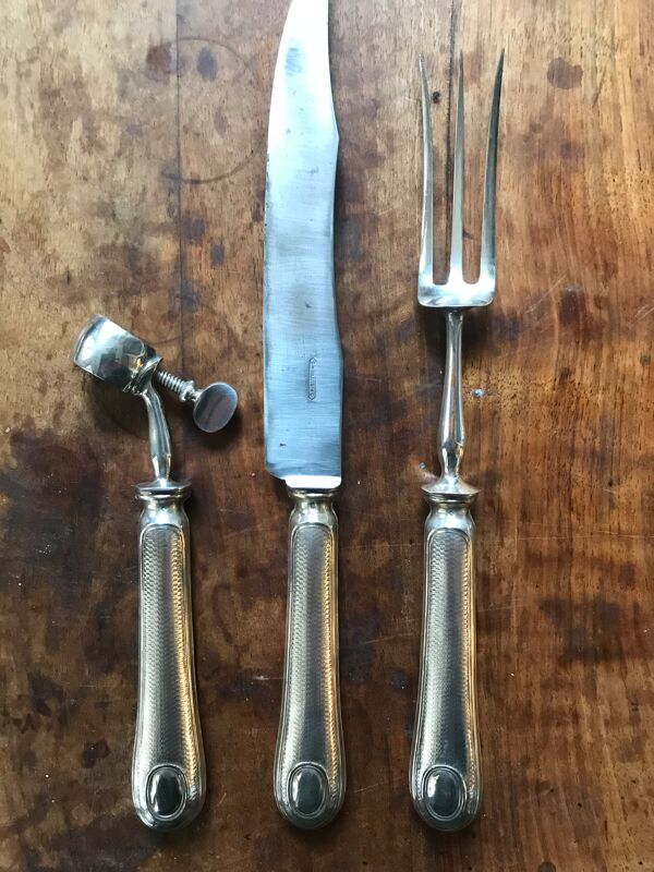 couverts de service en argent