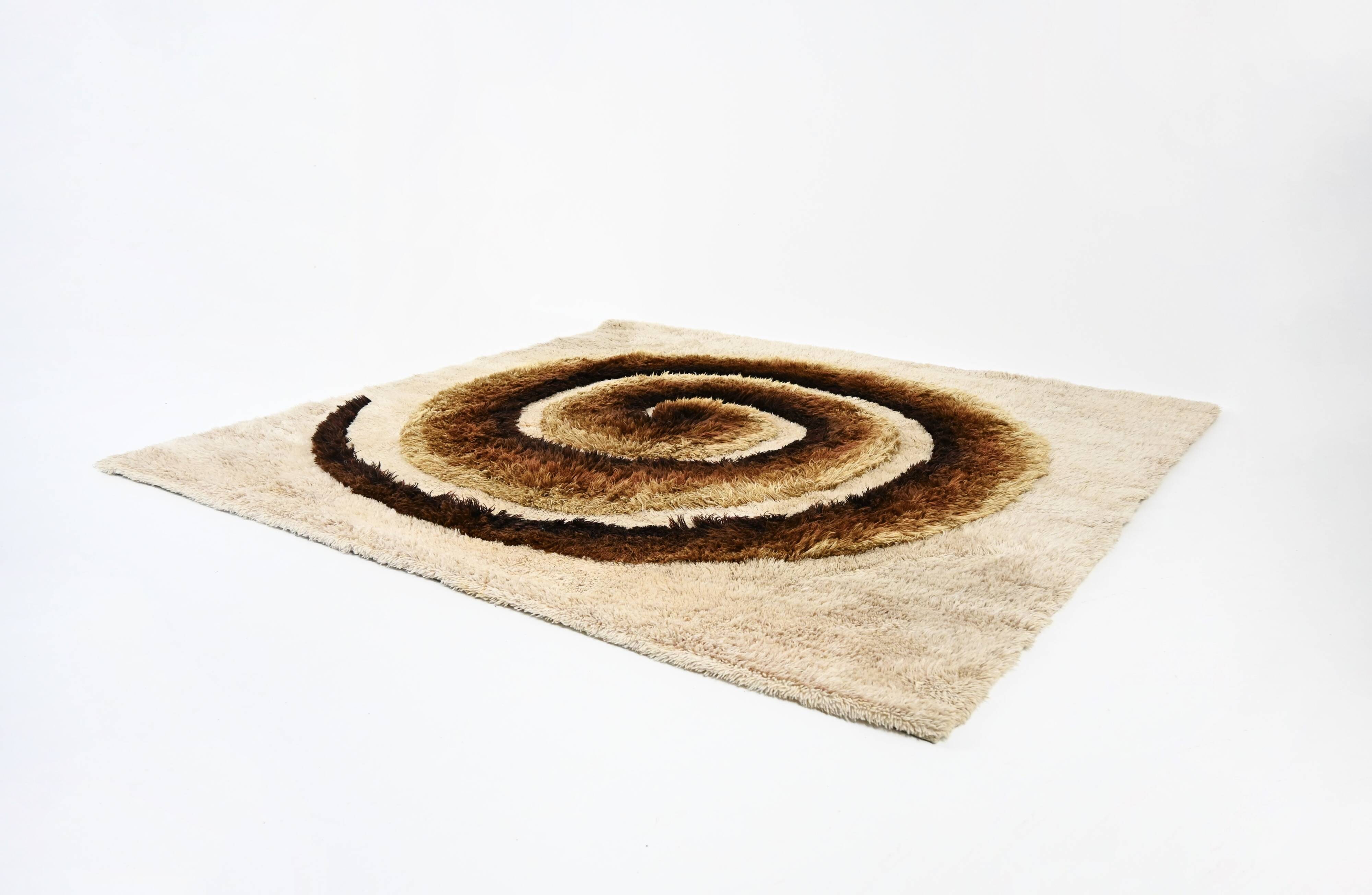 Italian patterned rug, 1960s