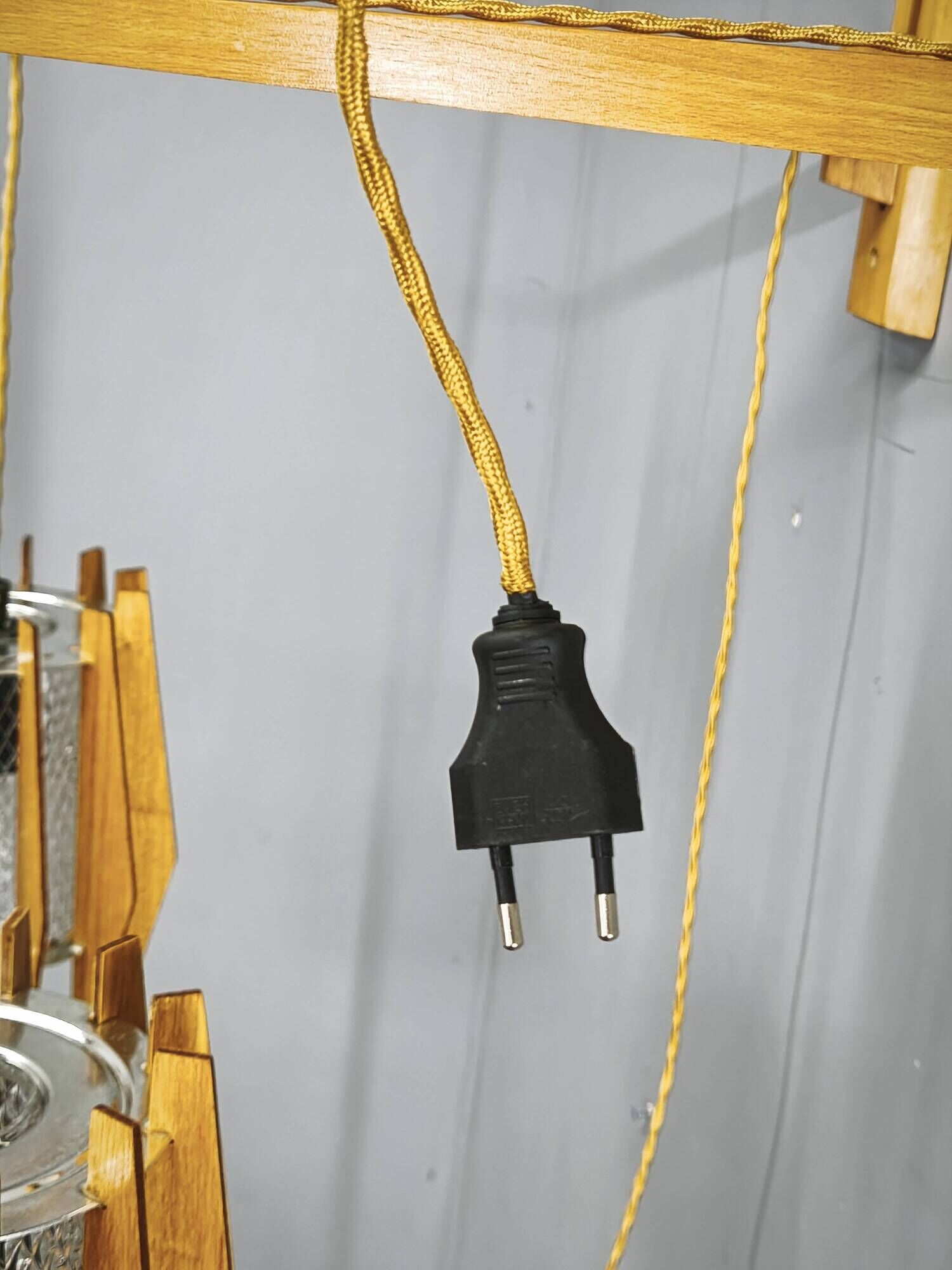 Pair of Dřevo Humpolec Adjustable Swing Arm Wall Lamps, 1960s