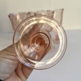 Pink wine glasses