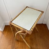 Rattan end table