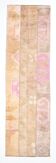 2x9 Turkish Pink & Brown Hallway Vintage Runner Rug, 77x270Cm