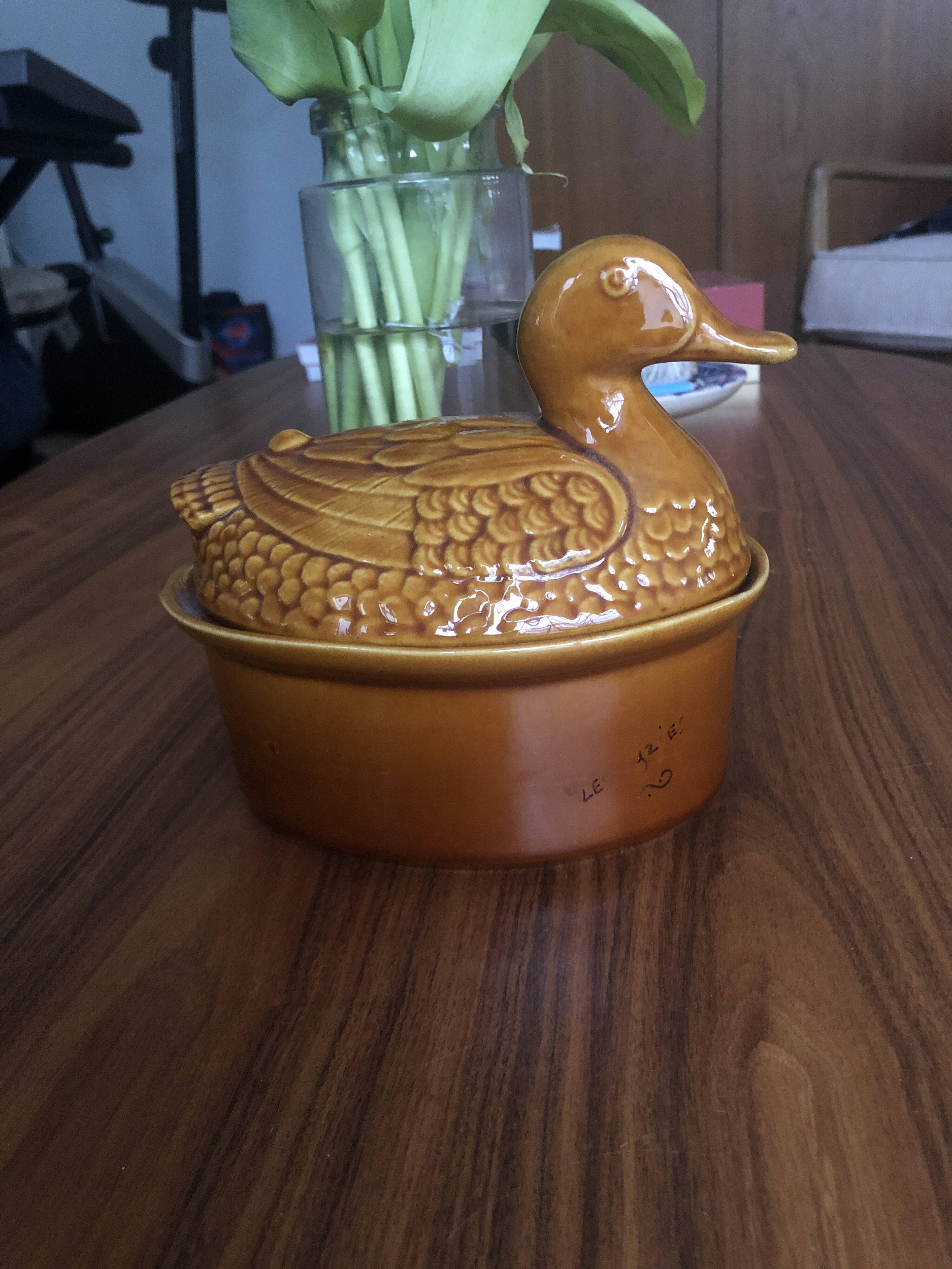 Ceramic duck terrine
